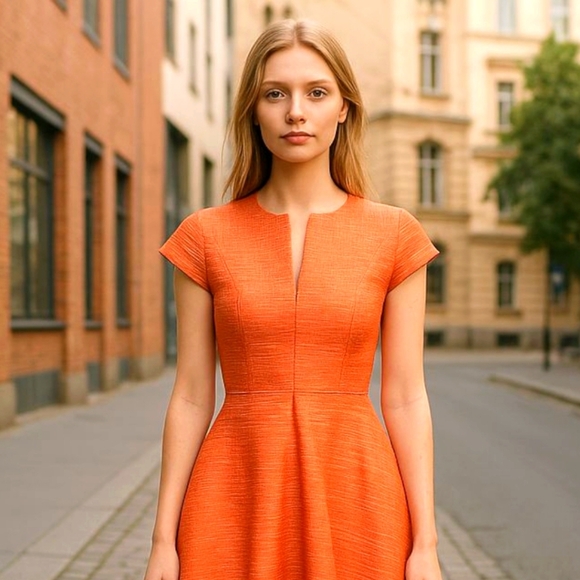 Armani Exchange Dresses & Skirts - NEW Armani Exchange Fit and Flare Dress with Plunge Neckline (FAST SHIPPING)